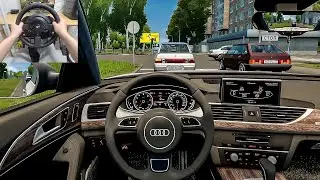 City Car Driving - 2015 Audi A6 C7 [Steering Wheel Gameplay]