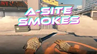 CS2 Overpass A-Site Smokes, Easy Lineups for Perfect Executes! 💯💨