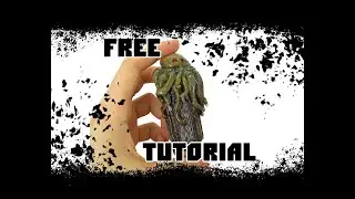 free tutorial cthulhu ancient monster polymer clay bic zippo lighter case, handmade, octopus