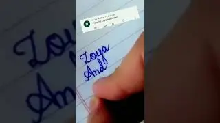 Zoya and farzana in cursive writing #sanahandwritting #cursivewriting #shortsvideo#viralshort