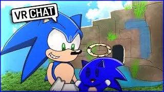 SONIC AND SPEEDY THE CHAO HANG OUT IN THE CHAO GARDERN IN VR CHAT