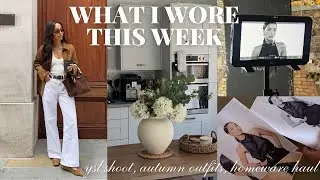 AUTUMN OUTFITS, H&M AND ZARA HOMEWARE HAUL & YSL SHOOT BTS | OLIVIA MILLER