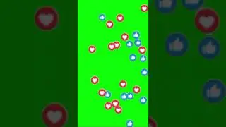 #shorts  humbs Up👍 And Heart Floating❤️‍🔥Green Screen with Sound Effect🔊