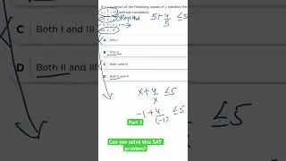 SAT Math practice problem part 2 #drmaths #calculusconcepts #mathematics #precalculus #inequality
