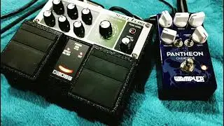 Boss RE-20 Space Echo (Hold echo feedback test) w/ Wampler Pantheon