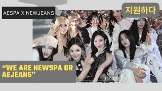 aespa x NewJeans showing SUPPORT for each other at "2024 The Fact Music Awards"
