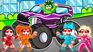 Rizzing Girls with $50,000,000 BLACK PANTHER TRUCK in Roblox Driving Empire!