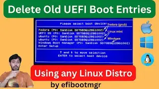Delete Old Boot Entries in BIOS ( UEFI) | EFIBOOTMGR Tutorial | Change UEFI Boot Order