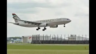 ETIHAD - EY 247 -Amazing  Landing at AbuDhabi Intl Airport from Cochin International Airport