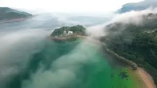 Coastline Aerial Video with Aurora by Luke Bergs (Dreamy / Chill)