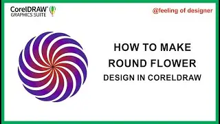 How to make round flower design in coreldraw. New flower designer in coreldraw.