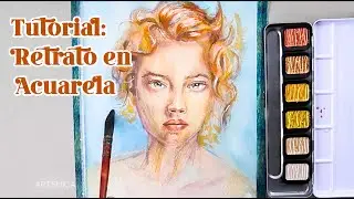 Tutorial Retrato en Lápices de Acuarela | Medio Mixto
