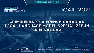 CriminelBART  A French Canadian Legal Language Model Specialized in Criminal Law   Garneau, Nicolas
