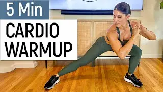 5 Minute Cardio Warmup For Beginners With No Repeat Exercises!