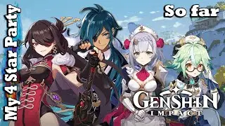 Genshin Impact - My 4* Party so far at AR38+