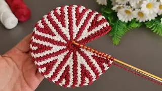 Motif, Coaster, Flower. Make and Sell. How to make a very easy fower coaster motif. Tunisian crochet