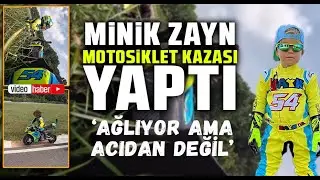 Ağlıyor Ama Acıdan Değil! Minik Zayn Motosiklet Kazası Yaptı