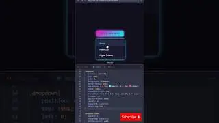 🔥 CREATE a Futuristic Dropdown Menu with CSS Animation