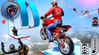 Impossible Bike Stunt Game - Mega Ramp Super Bike Driving Game 2024 - Android Gameplay