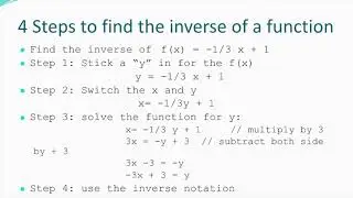 Inverse Function & Composition