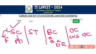 HOW TO SELECT LAW COLLEGE SEAT NOT ALLOTED CANDIDATE OR SLIDING FOR BETTER COLLEGE సీట్ రాని వారు?