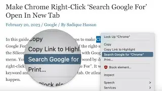 Let Chrome ‘Search Google For’ open results in new tab instead of side panel