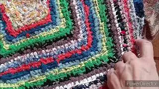 КОВРИК КРЮЧКОМ, ПРЯЖА ИЗ ТРЯПЬЯ, ВЯЖЕМ, ИЗ, НЕНУЖНЫХ, ВЕЩЕЙ. Отвечаю на, вопросы