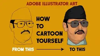 king @Birendra vector art /adobe illustrator vector art /How to Cartoon art in adobe illustrator