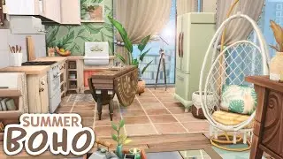 Summery Boho Apartment // The Sims 4 Speed Build: Apartment Renovation