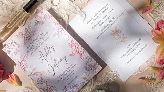 how I DIY'd my wedding invitations - Watercolor Painting & Designing