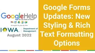 Google Forms Updates: New Styling & Rich Text Formatting Options