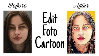 Edit Foto Kartun Komik | TUTORIAL PICSART | #kartun #cartoon #picsart