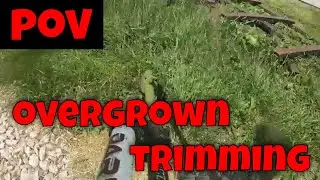 Trimming Overgrown Grass, Real-Time, No Music