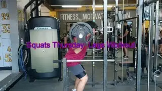 Squats Thursday: Legs Workout | Gym Workout Vlog
