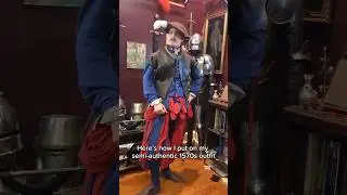 Putting on my Late 16th Century Outfit