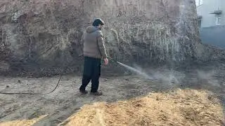The Dynamic Engineers Demonstrate Termite-proofing During House Construction.