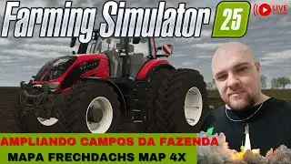 AMPLIANDO CAMPOS DA FAZENDA - MAPA FRECHDACHS MAP 4X #12 no Farming Simulator 25