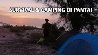 Camping di Pantai - Berkemah dan Bermalam masak saos Kepiting dan cumi