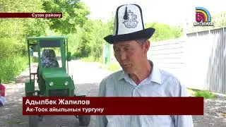 Жалал- Абадда унаалардан трактор кураштырылды