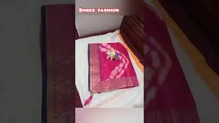 Georgette saree with separate blouse piece 