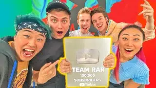 TEAM RAR - 100,000 Subscribers Play Button Unboxing