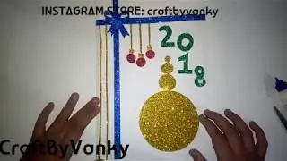 HOW TO MAKE : Happy new year card | Super easy | for children |CraftByVanky