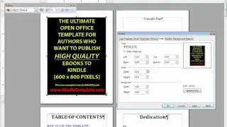 Kindle Template: How to insert a cover image into the Open Office template for Kindle