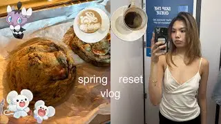  [a vlog] the onset of spring, baking on a stormy day  