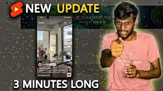😍Youtube shorts new update 3 minute explained in Tamil | Thamu's Info