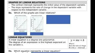 MAP4C - 5.3 - Linear Models - VIDEO