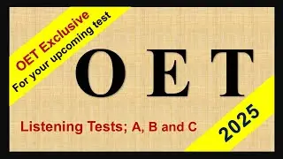 OET EXCLUSIVE - For your upcoming test