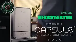 Capsule Solo 2.0: World's Smallest Dishwasher – 15-Min Fast Wash, No Plumbing Required!
