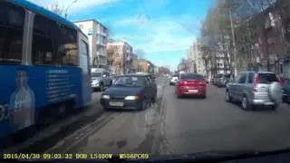 Баран или братан (кому как ближе) по встречке на Горького