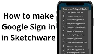 Google Sign In in Sketchware || How to make Google Sign in in Sketchware ||